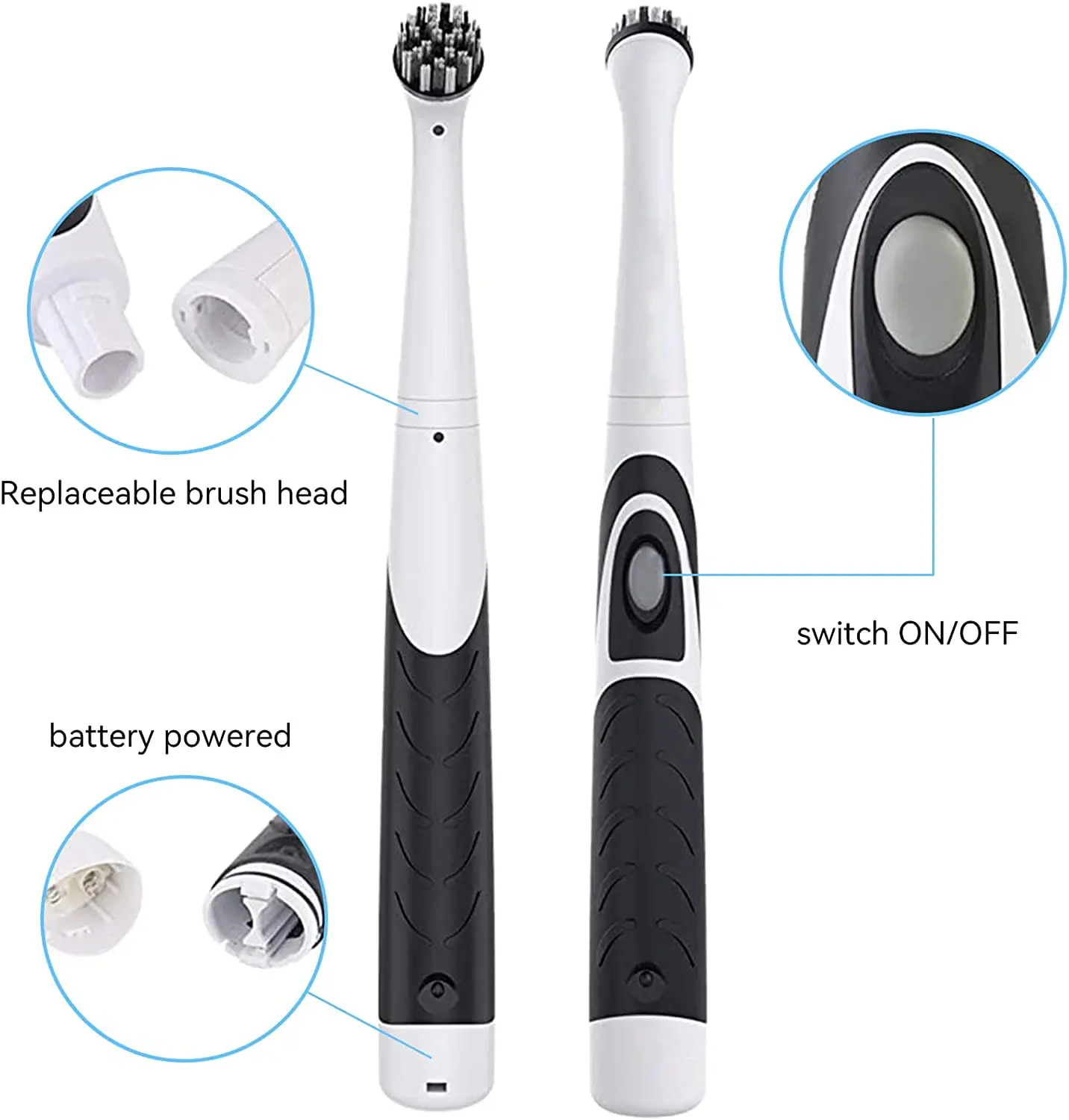 Многофункциональная электрическая щетка для чистки пола туалета