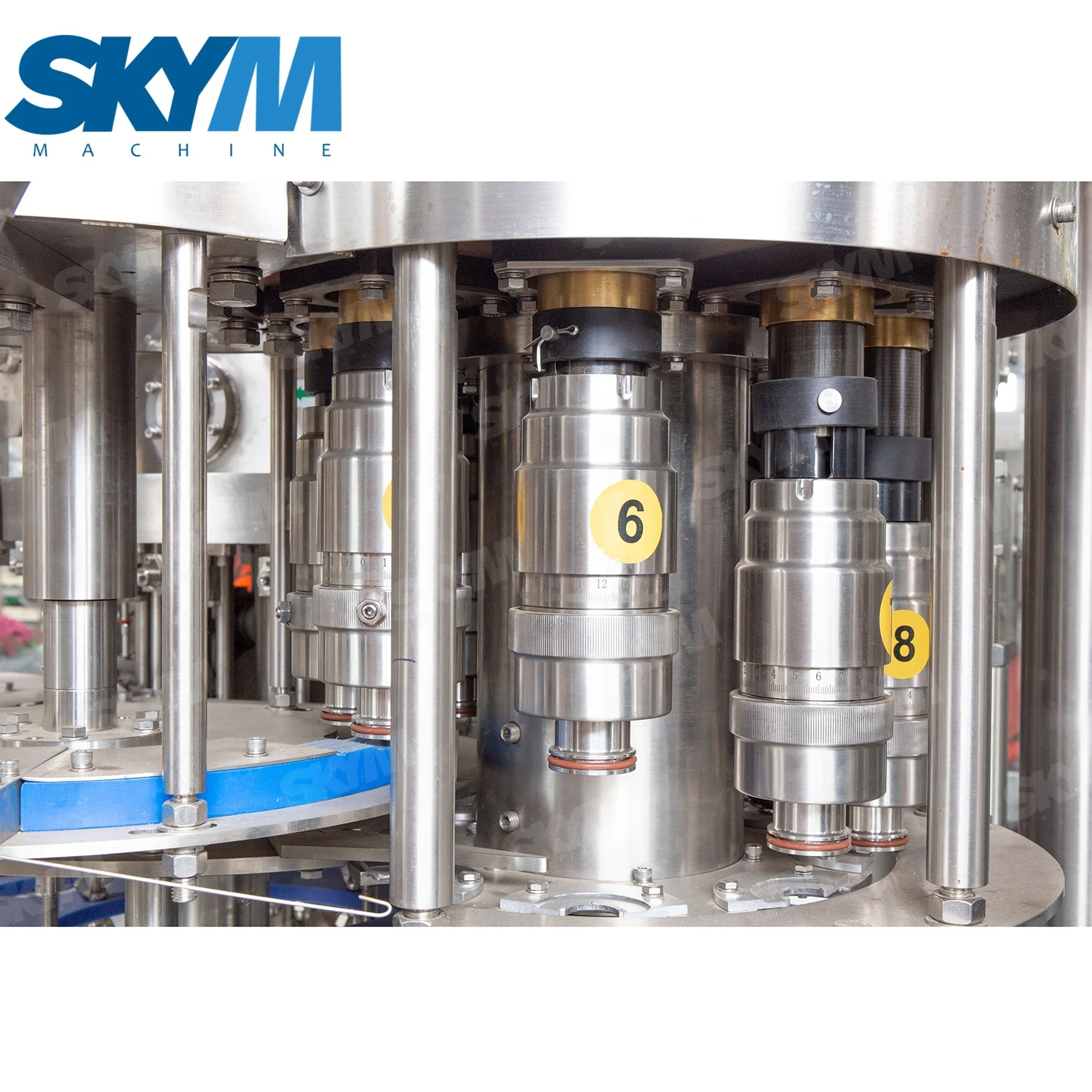 Wholesale Price 8000BPH Automatic PET Glass Bottled Carbonated Water Juice Beverage Bottle Filling Sealing Machines Production