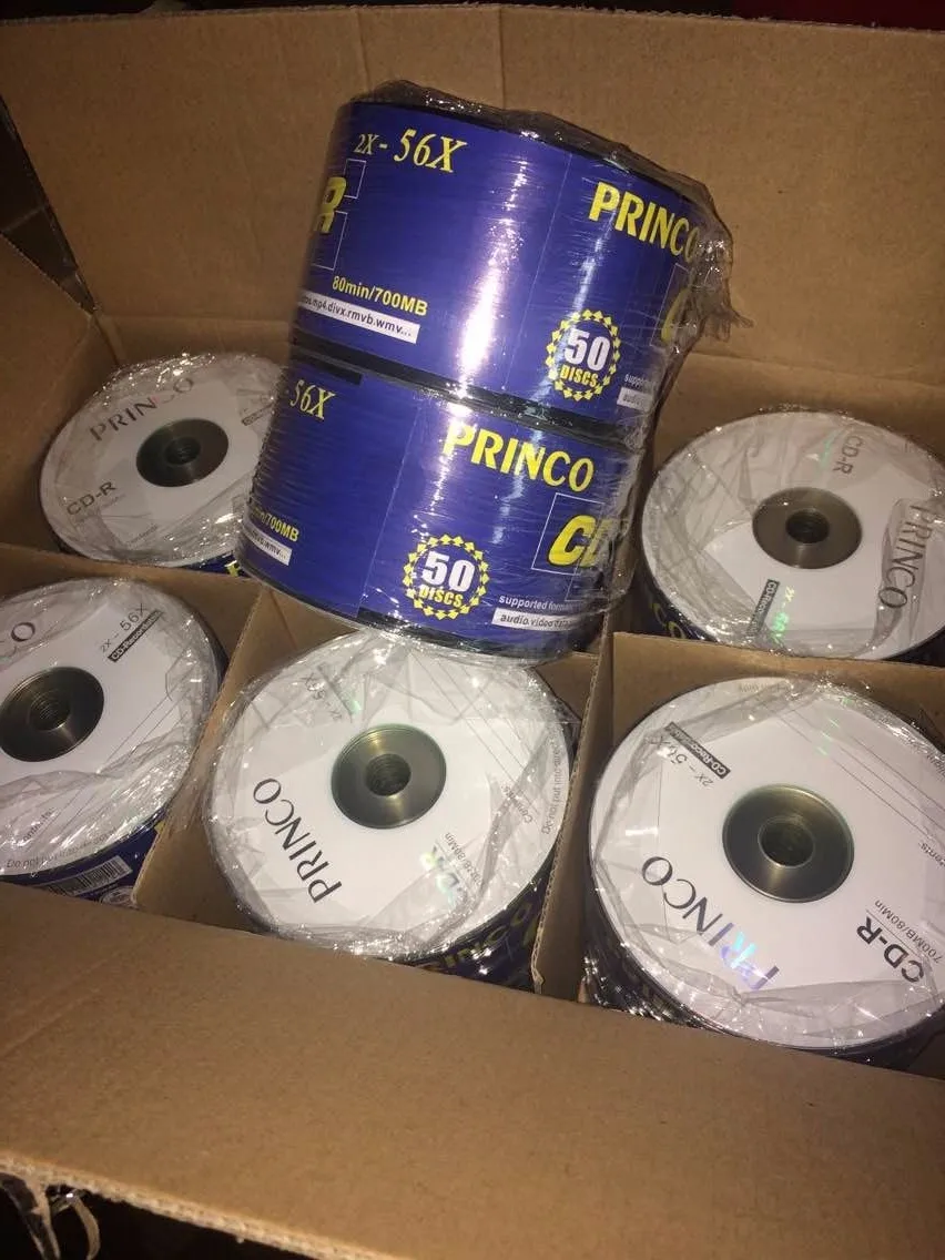 Hot-sale blank cd princo 700MB 52X
