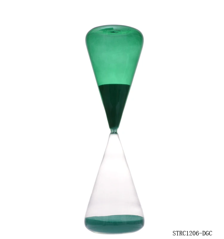 wholesale conical flat-bottomed hourglass sand timer 1 hour glass sand timer for home & office