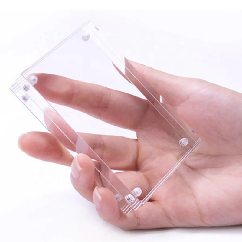 Manufacturer Supply Acrylic Desktop Mini Photo Frame  Magnetic Picture Frame