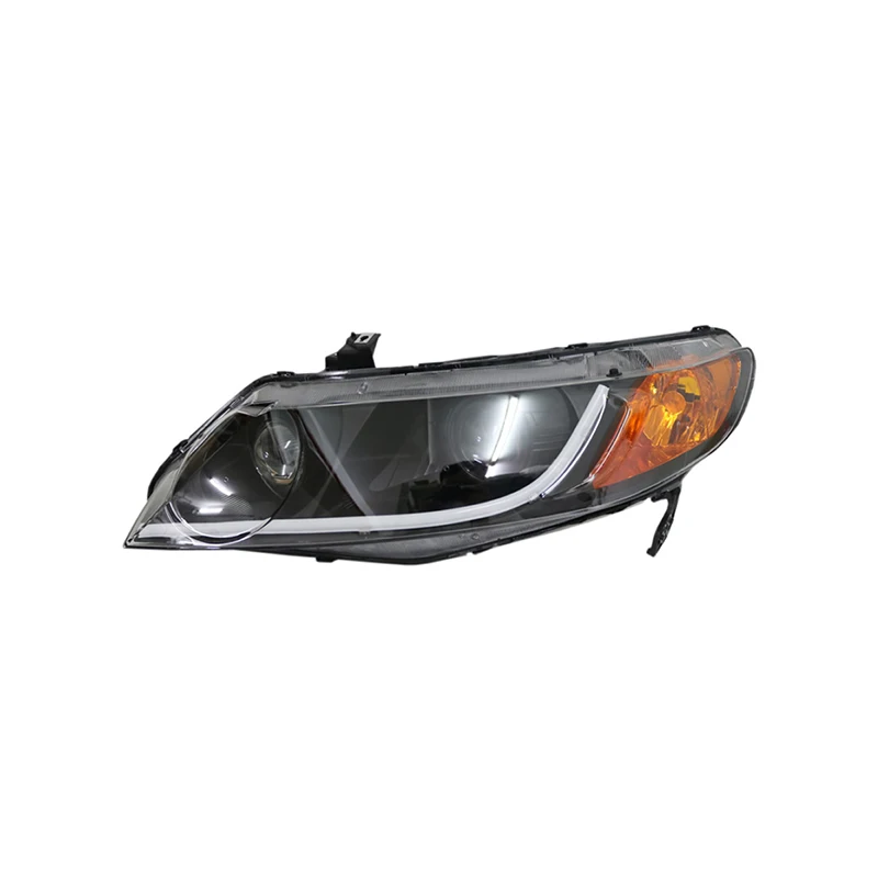 Customized Full LED Headlights For Honda Civic 2006-2011 Bi-xenon Projector Lens Front Lamps With DRL
