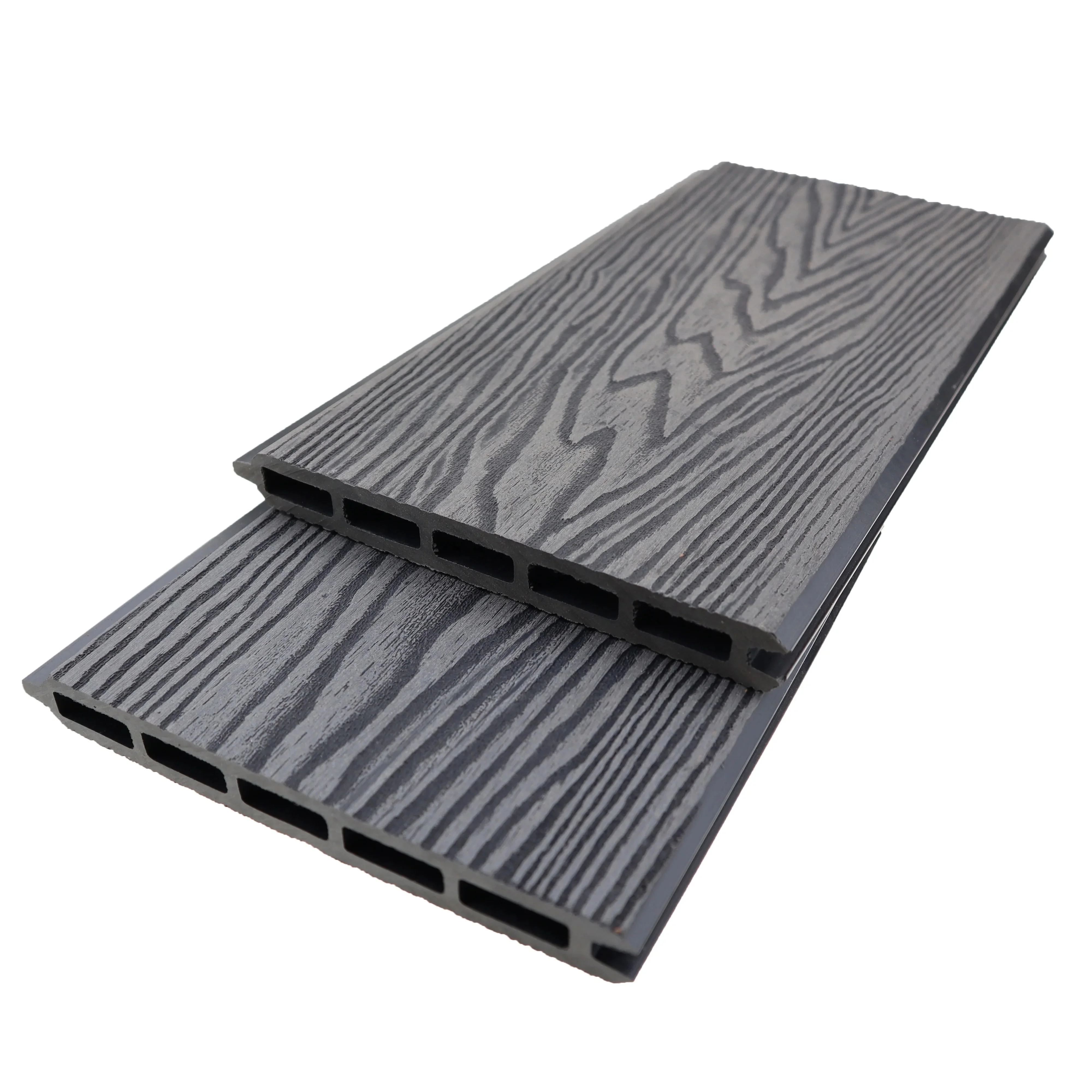 Deep Embossed complete set diy fence panels composite outdoor private wpc fence board