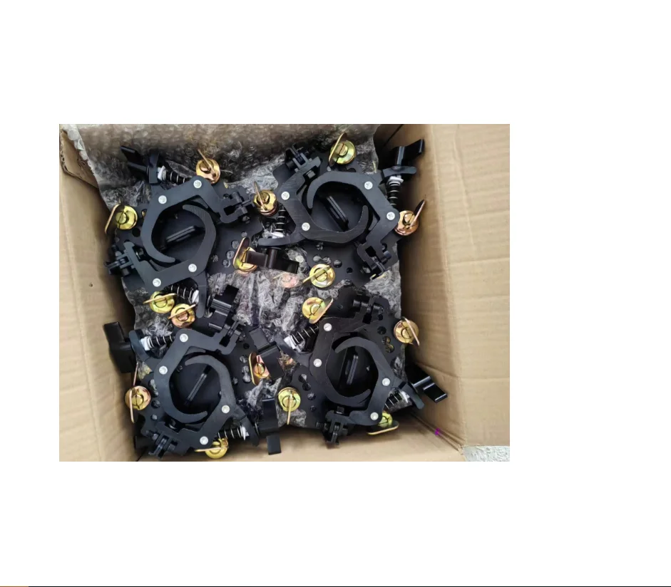 Load 200KG Folding Double Stage Light Hook Clamps For Hanging LED Moving Head Stage Lighting