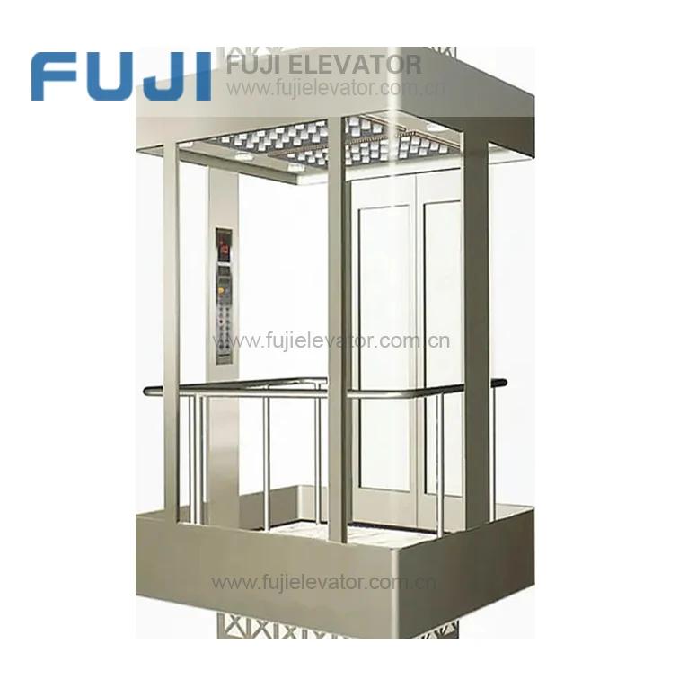 FUJI Glass Elevator  Residential Cheap Passenger Elevator Lift Small Dumbwaiter Home Lift For Sale