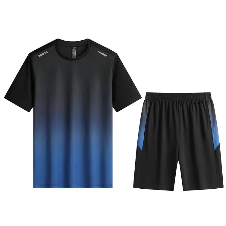 Hot 2024 new Customize Top Quality Soccer Jersey 100%Polyester Black And Red Running T-shirts Jersey