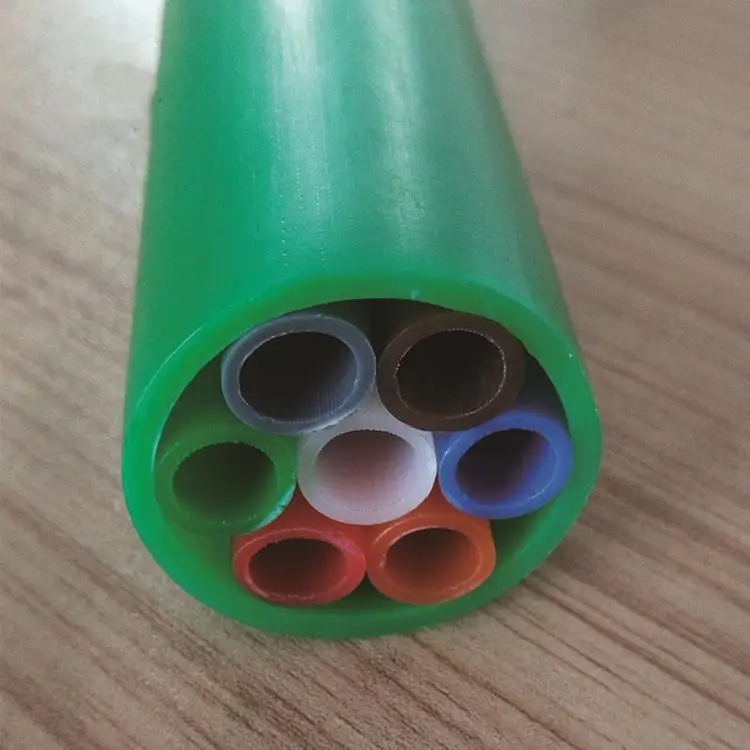 Free Sample HDPE Combined Tube Bundled Micro Duct 7 ways 10/8mm PE Sheath 1.7mm Direct Install