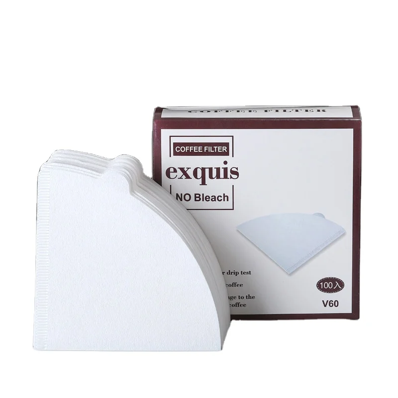 Cheap Made In China Sector Shape Wood Pulp Brown Natural Disposable Filter Coffee Paper