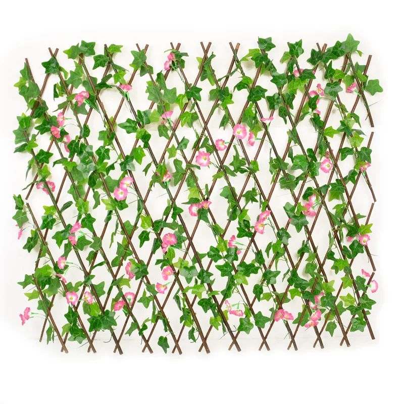 
Decorative Faux Ivy Fencing Panel Artificial Hedges Expandable Fence Privacy Screen for Balcony Patio Outdoor 