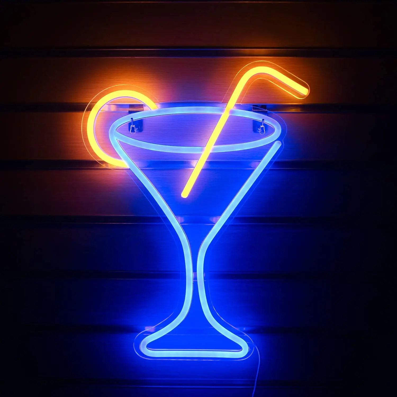 Factory Customized Cocktail Neon Signs Led Light Martini Neon Sign for Room Nightclub Pub Christmas Restaurant Decoration