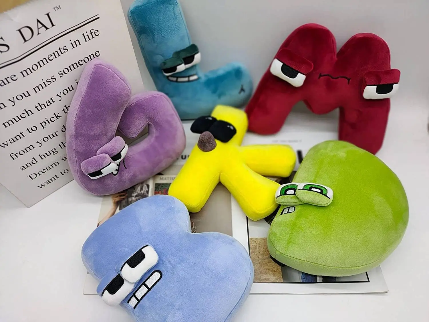 Aa Trend Valentines Day Gift 2023 Stuffed Animals Toys Wholesale Plush Alphabet Lore Letter Kids Toys Plush Stuffed Letters Toy