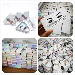 OEM Manufacture Black Square Private Label Custom Magnetic False Eyelash Packaging Box Wholesale