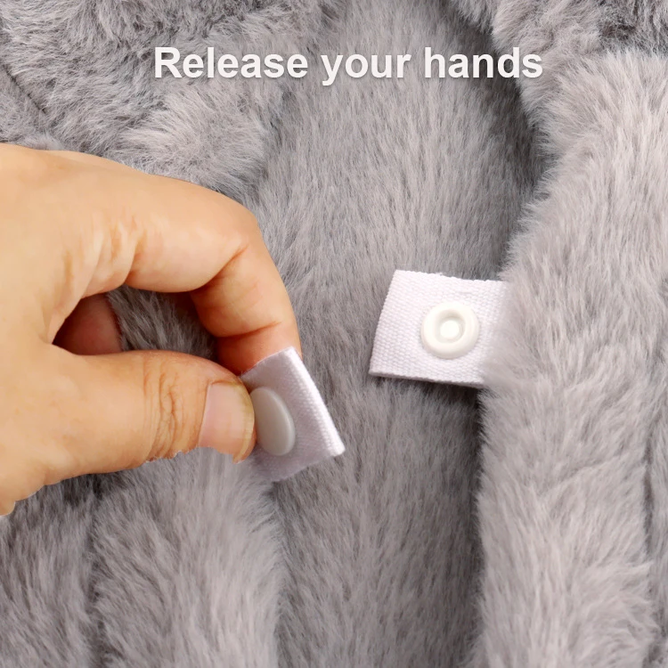 Faux Rabbit Fur Heat Electric Warmer Car Shoulder Pad For Winter