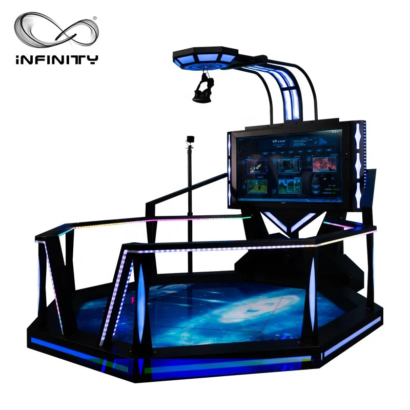 9D VR Standing Interactive Shooting Simulator Game Entertainment Theme Park In One Kids Virtual Reality Interactive Arcade Game