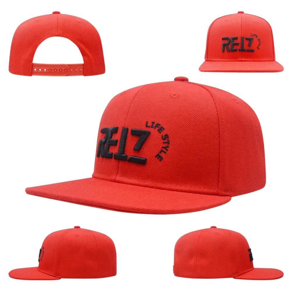 Cheap Price Custom Embroidered Logo 100% Cotton Snapback Cap Wholesale Flat Brim Fitted Gorras Hip Hop Sports Hat