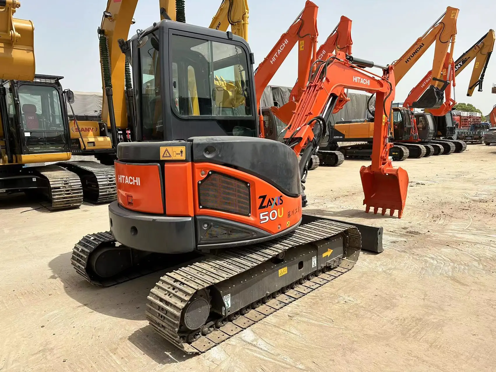 EPA сертифицированная мини-техника б/у Hitachi ZX50U ZX65U ZX70 гидравлический гусеничный 5 тонн 6 экскаватор hitachi