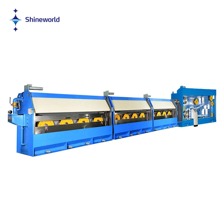 SHINEWORLD High speed straight line wire drawing machine for annealing wire and galvanized wire winding machine