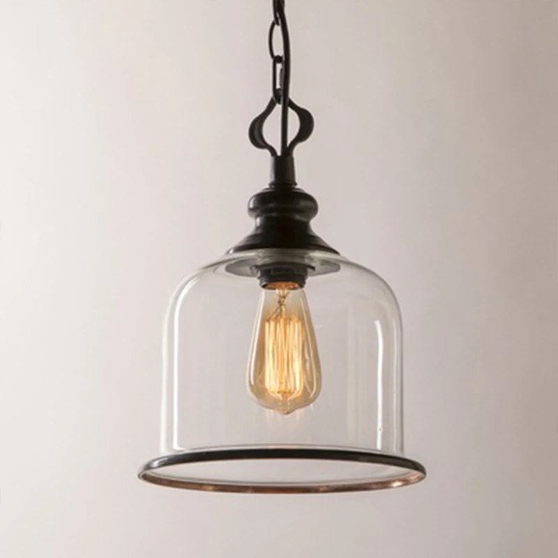 postmodern minimalist led chandelier dining room chandelier lantern glass room pendant light glass hanging lamp Retro style