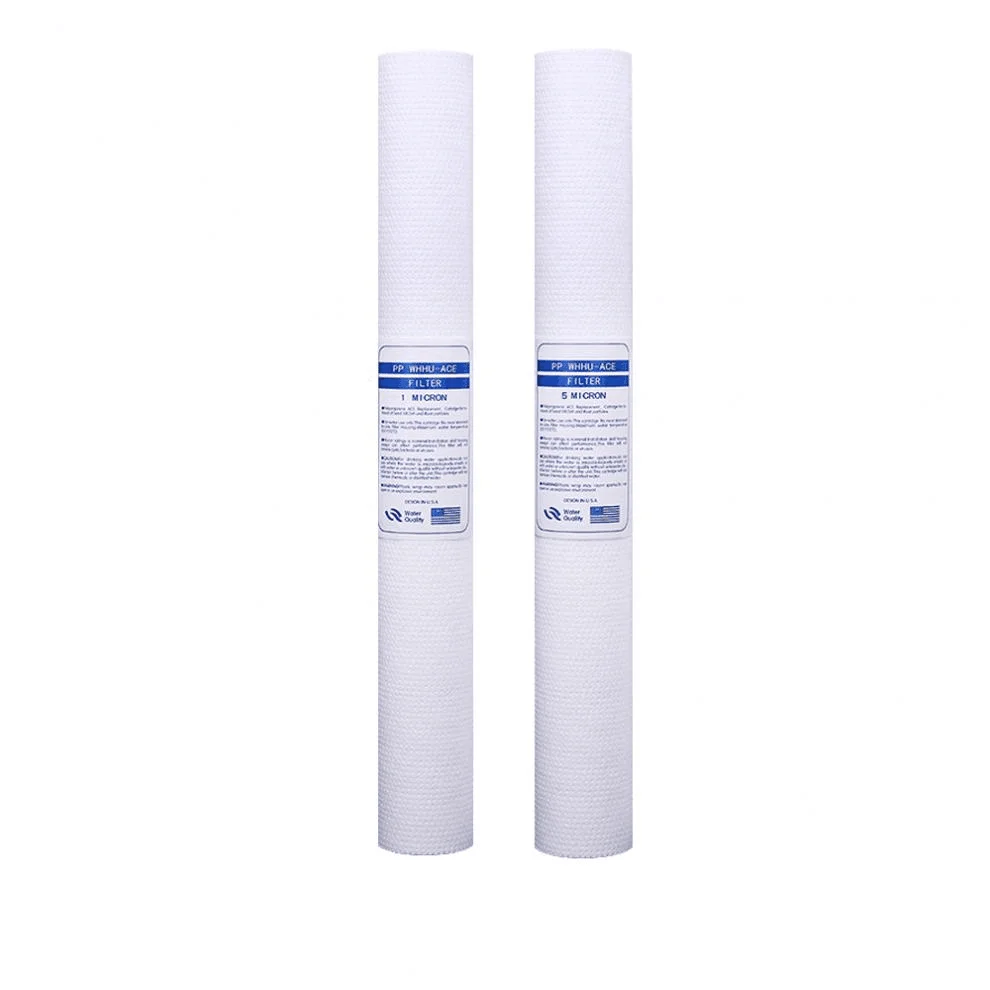 Melt blown PP filter 5 Micron 20 Inch Water Sediment Filter Cartridge For Water Purification Systems