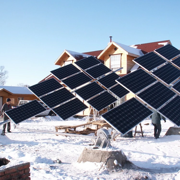 one single axis solar tracking sun panels system