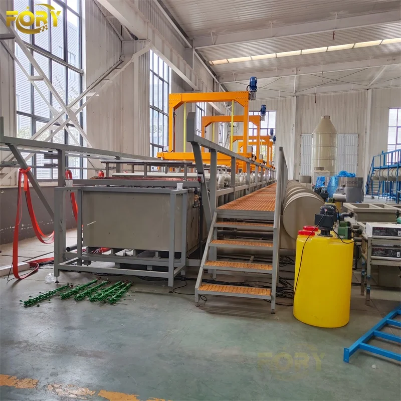 zinc plating barrel copper electroplating plant metal plating production line