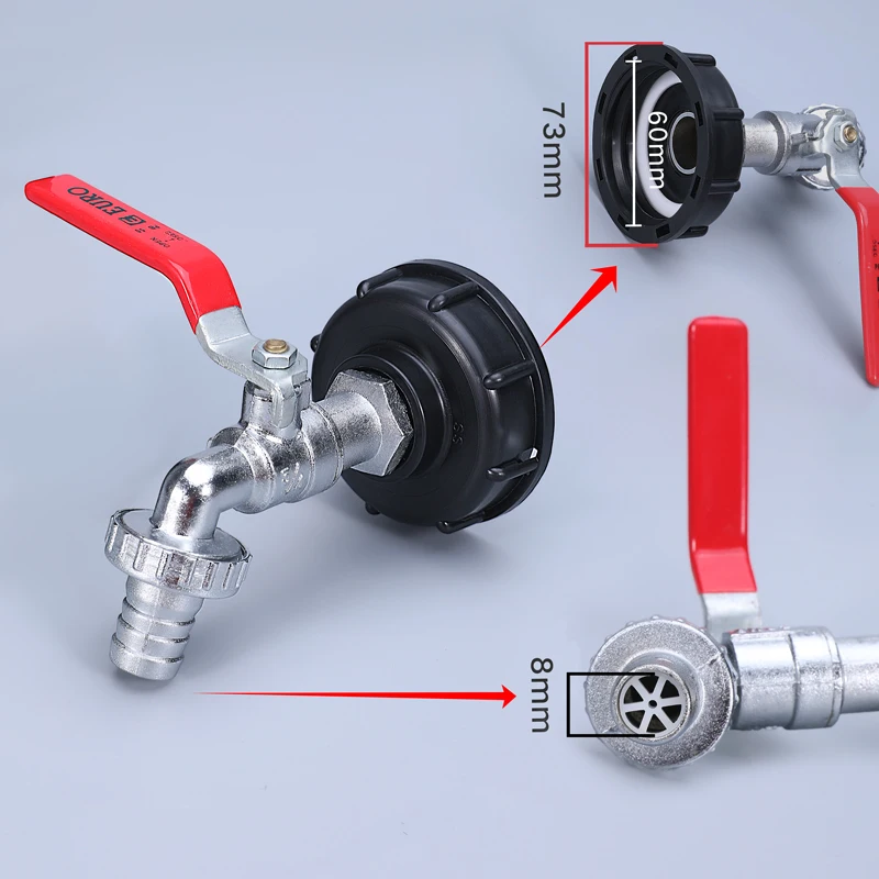 High Quality Faucet Wire IBC Tank Adapter Tap Replacement Connector Fitting Valve For Garden