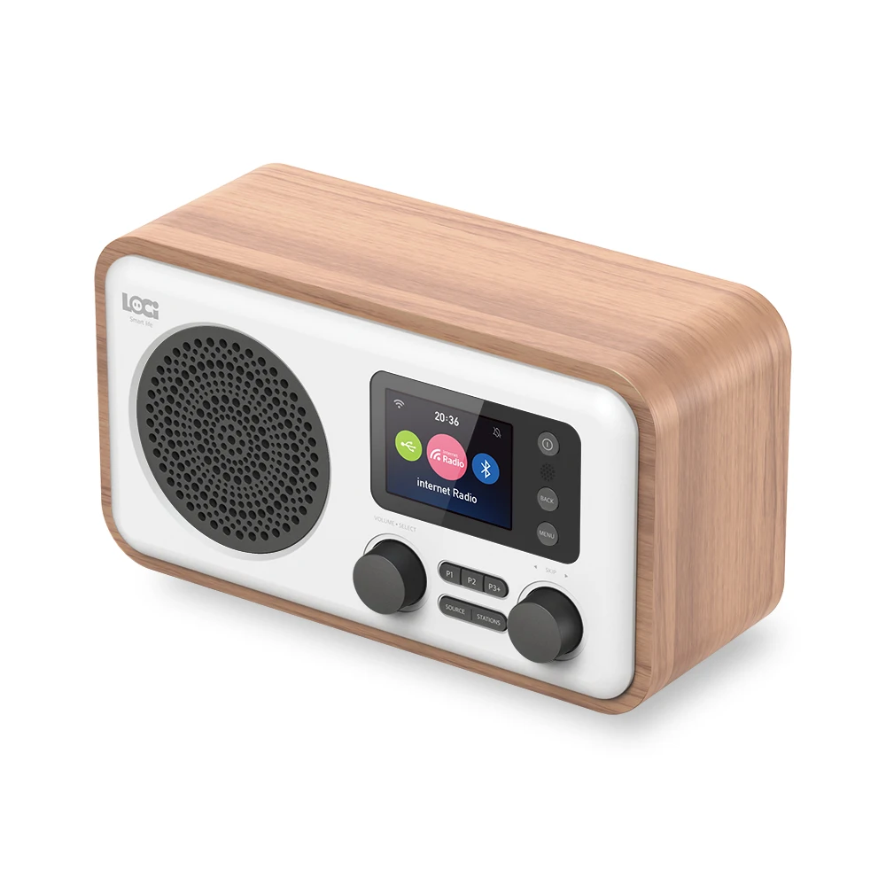 
IRD8 Wooden internet wifi radio with Bluetooth and usb playback 