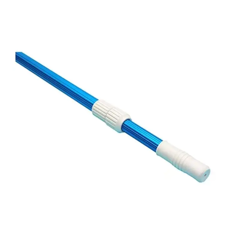 Hot Sale Adjustable silver or blue anodized telescopic pool pole for cleaning pool 14 inch