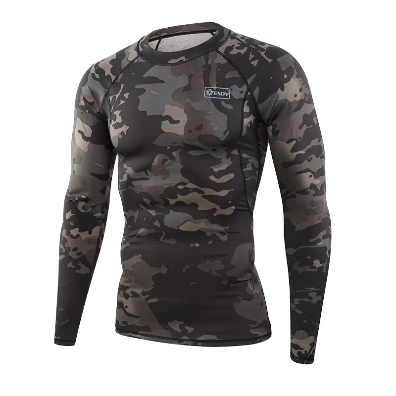 Aoyema Tactical Outdoor New Camouflage Thermal Underwear Woven Standard Adults Waist Breathable Men Underwear Cotton Boxer