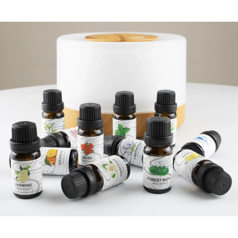 Essential Oil Diffuser Use Water-based Pure Massage Aromatherapy Candle Making 6pc Set in Gift Box