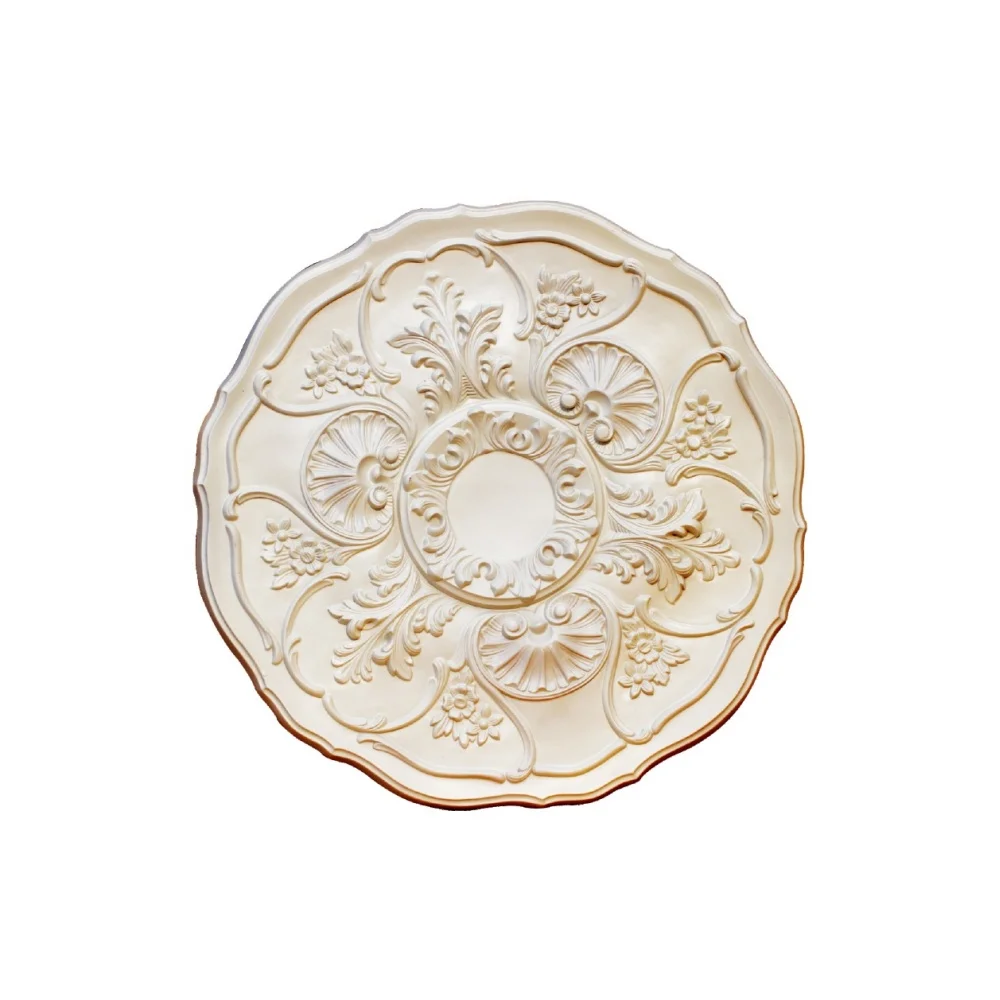 High Quality Ornate Classic pu Decorative Round Ceiling Medallion
