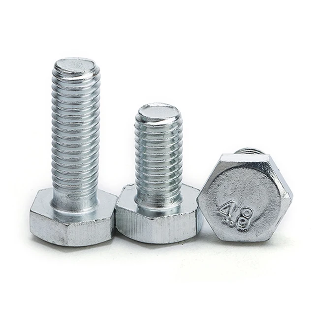Factory wholesale m12 astm a307 hex bolt hot galvanized m20 hex bolt half thread stainless steel a4 hex bolt and nuts
