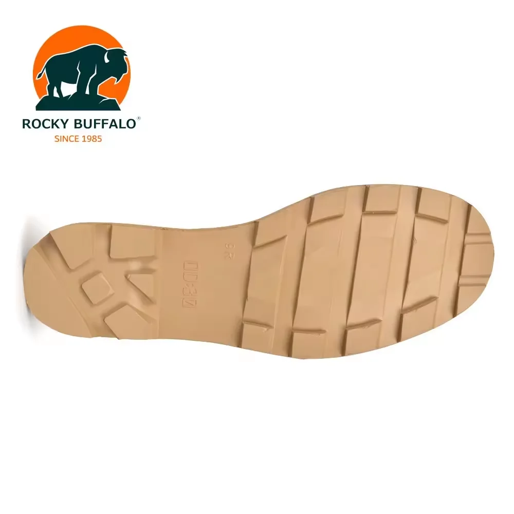 Rocky Buffalo Genuine DMS Tan Reverse Grain Cordura Steel Shank Rubber Outsole Unisex Summer/Winter/Spring Panama Construction