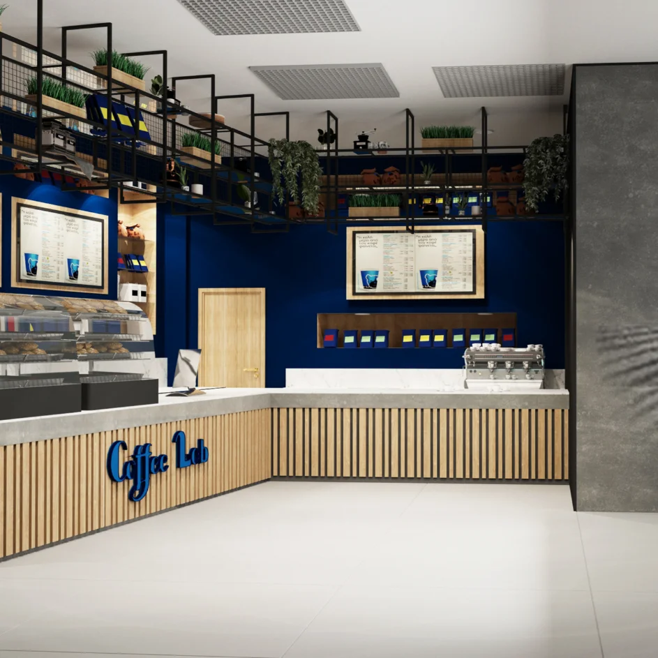 Лучший современный коммерческий Декор кофейный магазин дисплей счетчики дизайн журнальный столик для продажи