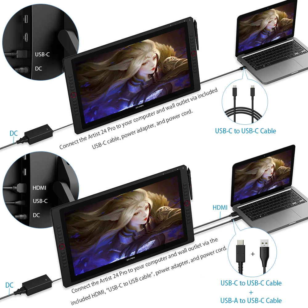 
 Графический планшет XP-Pen Artist 24 Pro для детей, китайский завод  