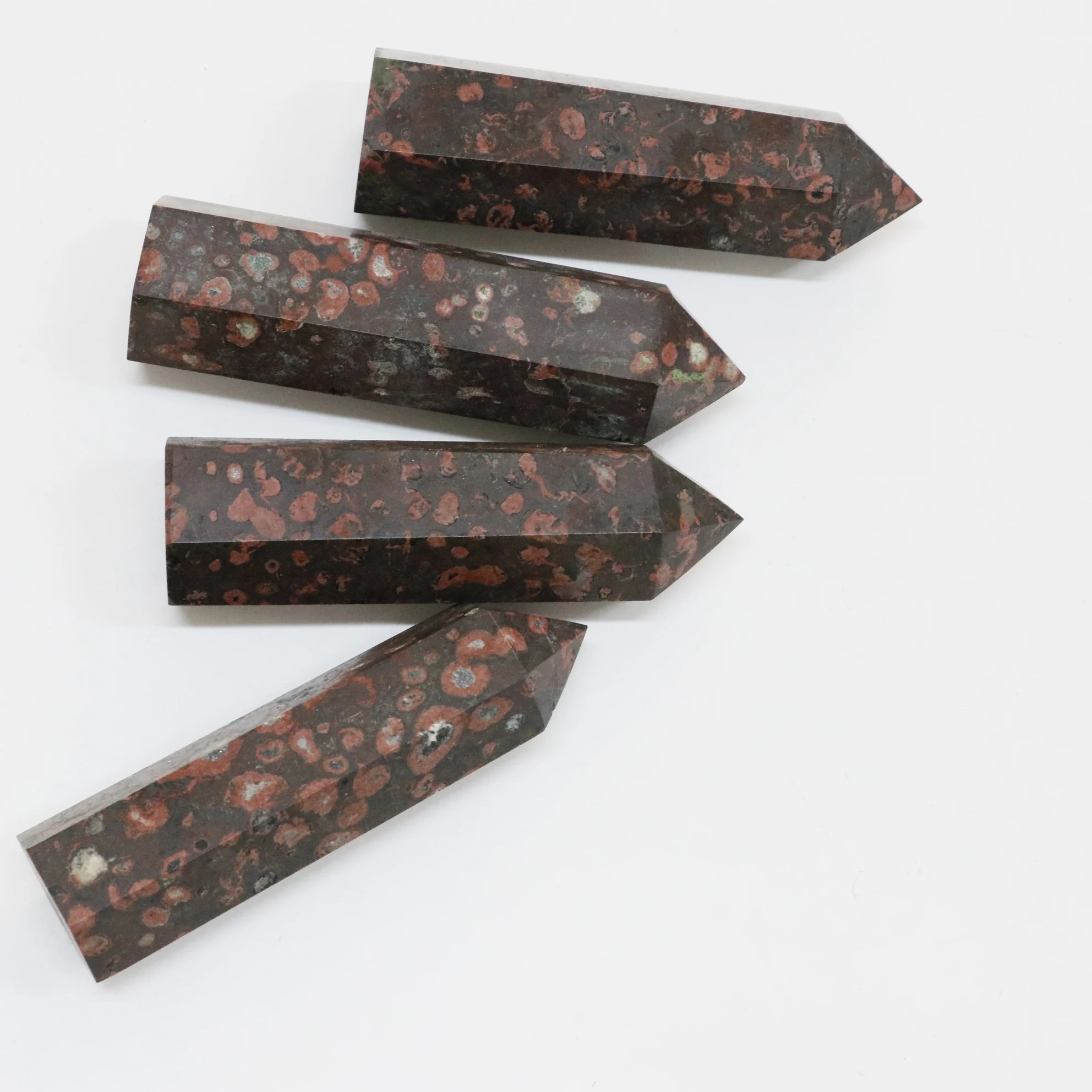 Plum blossom tourmaline tower new product natural crystal stones quartzs wand for home decoration