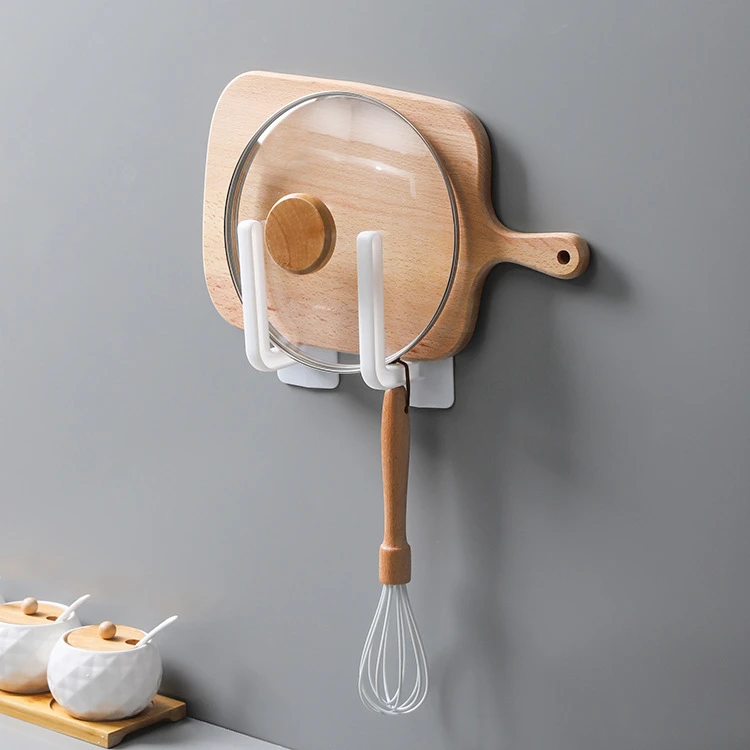 WELLFLYER Wall Hooks Transparent Reusable Seamless Hooks,Waterproof and Oilproof,Bathroom Kitchen Heavy Duty Self Adhesive Hooks