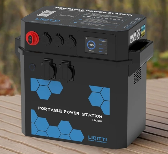 12V to 220V 2kva Solar Inverter Lithium Battery 200ah Rechargeable Electric Generators for Home Energy Supply System