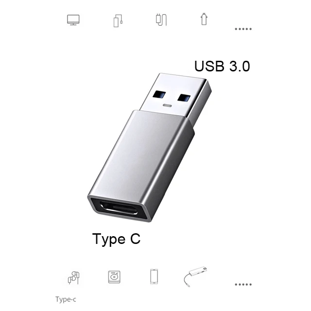 Высокое качество портативный мини USB-C Type