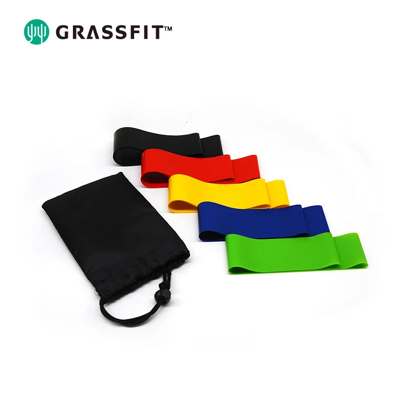 Custom Logo Gym Fitness Workout Latex Pull-up Resistance Band Yoga Stretch Bands Resistance 2080mm Loop Bands for Exercise