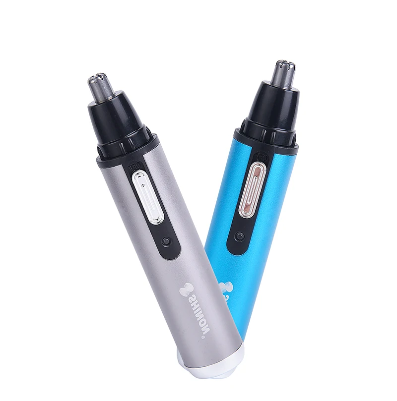 Shinon Blue Coor Ear And Manual Nose Hair Trimmer Usb Mini Electric Nose Hair Trimmer For Travel / Office