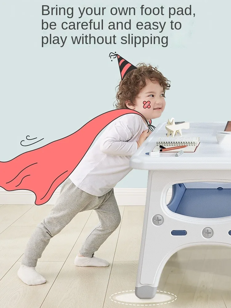 Nordic Children Furniture Baby Feeding Table Plastic Low Dining Tables And Chair Set Kindergarten Kids Study Table With Chair