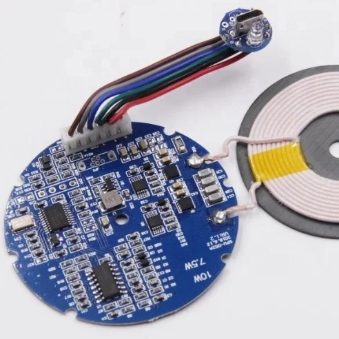 Double coil fast charging wireless charger transmitter module PCBA board 2 coil usb usbc