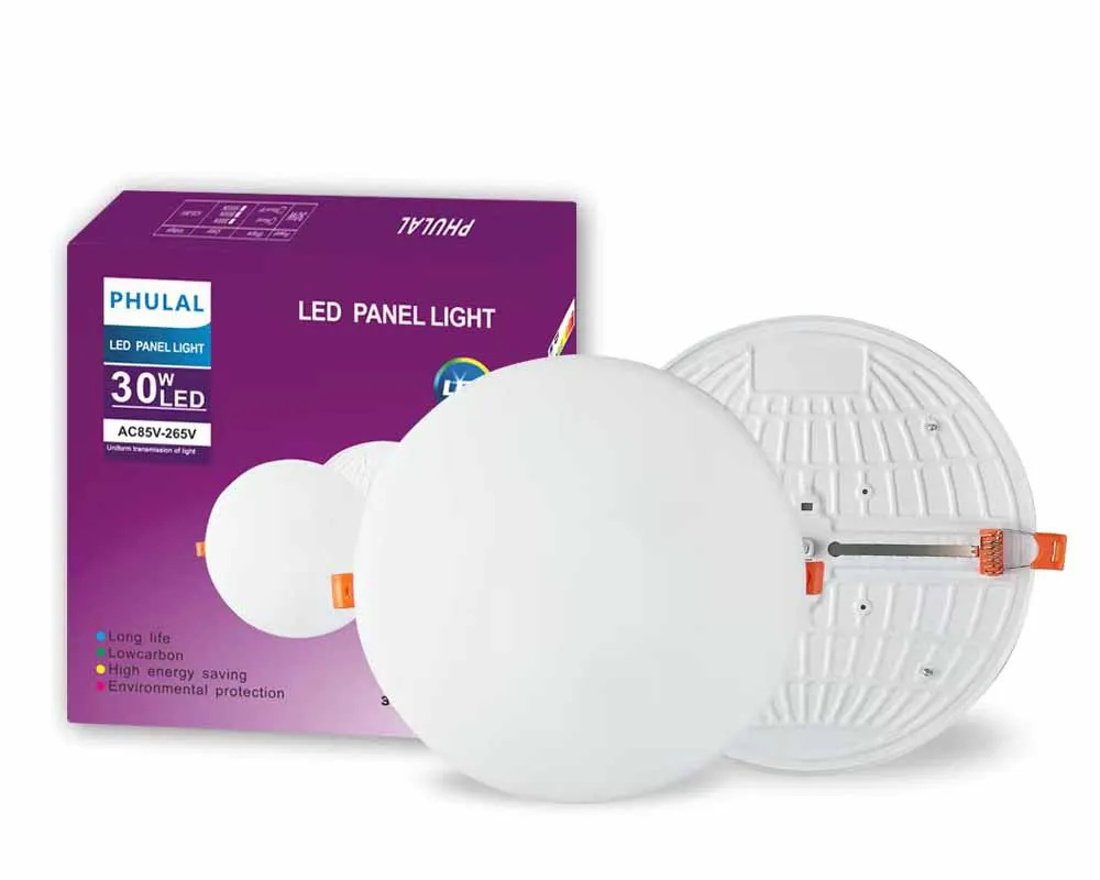 PHULAL Best Quality Pc Flat Backlit Panel Light White 9W 18W 30W Ceiling Mount Ultra Thin Square Slim Recessed Led Panel Light