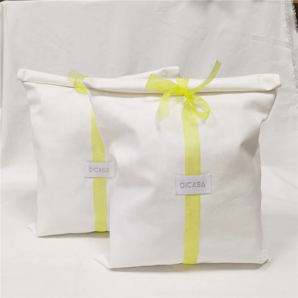 Hot Sale Large Organic Cotton Muslin Envelope Bag Pouch For Handbag Custom Logo Printed Cotton Envelope Dust Gift Bag