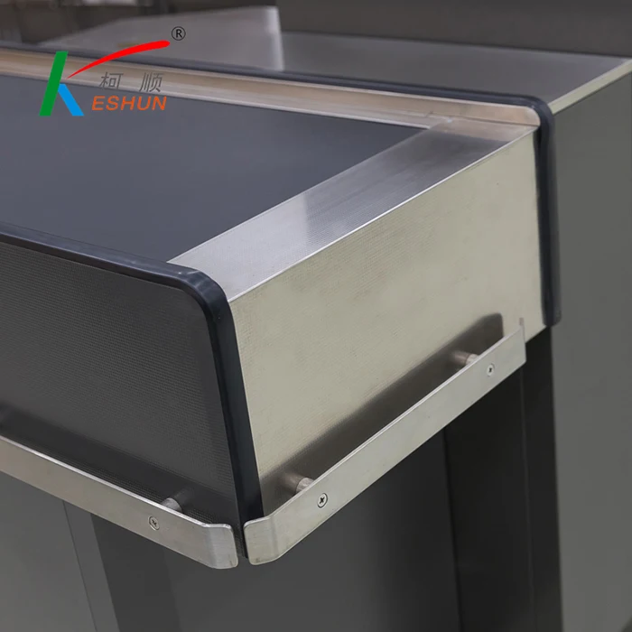 Cashier Table Design   Supermarket Cashier Counter Desk for Checkout with conveyor belt