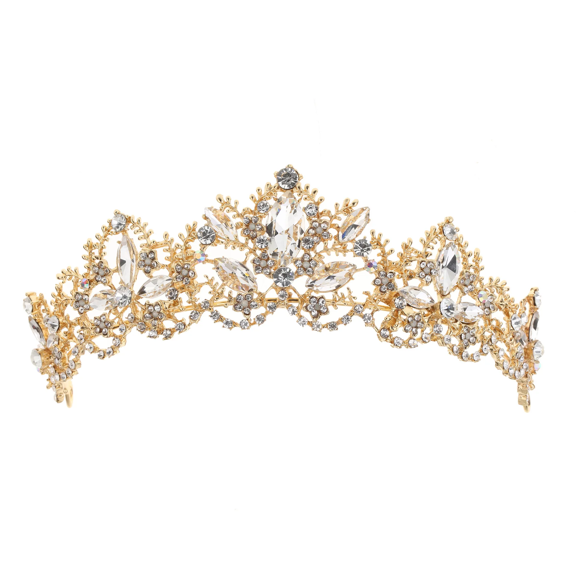 HPG71 High quality Crystal Tiaras wedding Rhinestones Tiaras for Bride