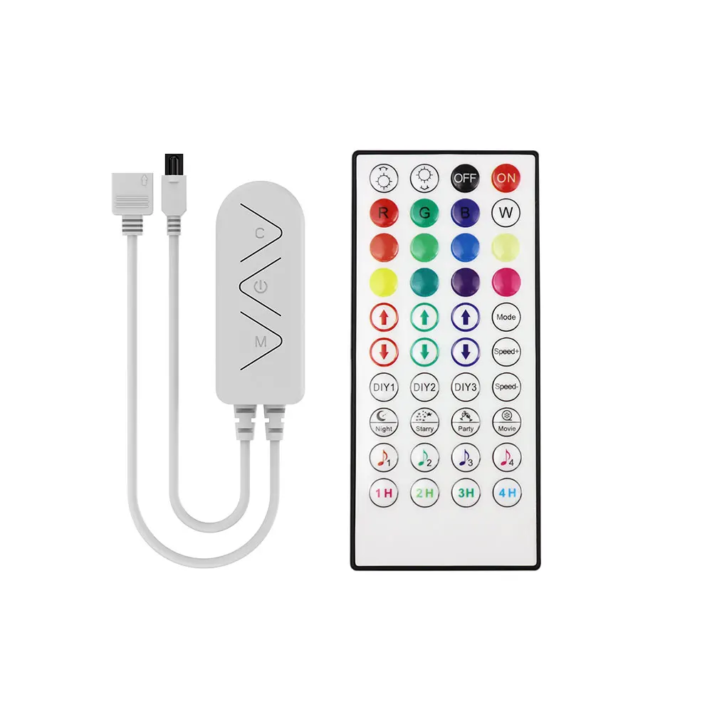 Светодиодные полосы Smart Dimmer переключатель света контроллер DC12V 44 клавиши светодиодные пульт дистанционного управления