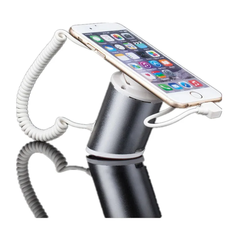 Shenzhen manufacturer retail store high security anti-theft exhibition alarm charging mobile phone security display stand