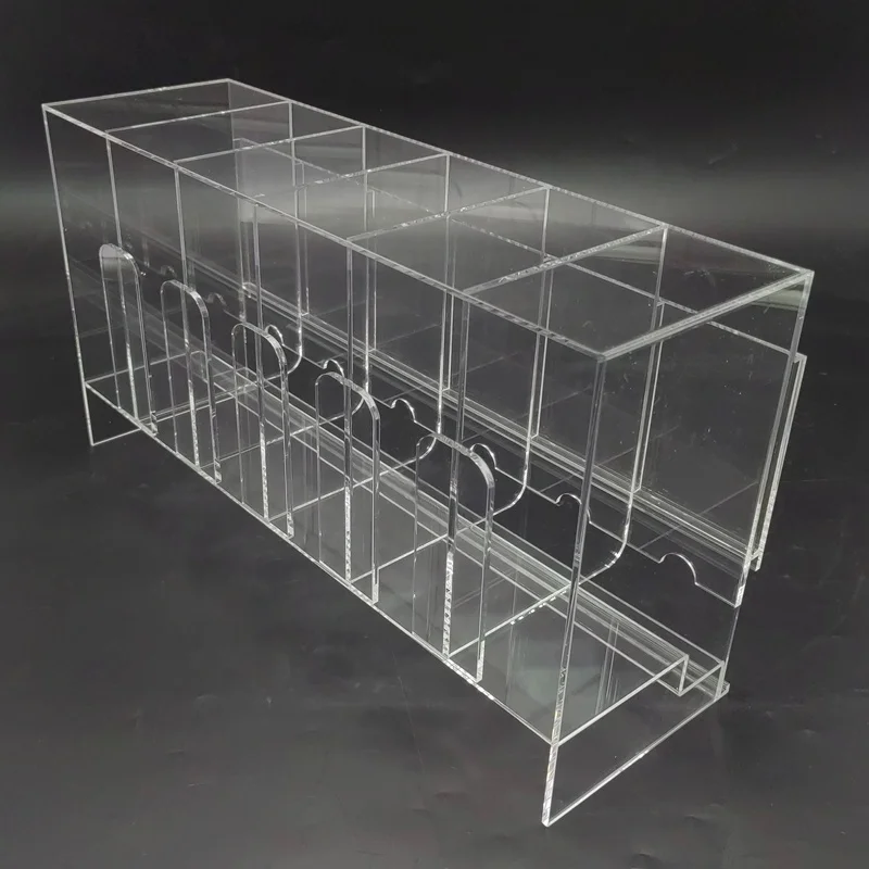 Factory Wholesale Custom Transparent 6 slot Acrylic Card Booster Pack Dispenser